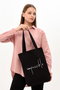Zoozie Bags 1508 Bolso Tote de Algodón Negro 35 x 40 x 8 cm
